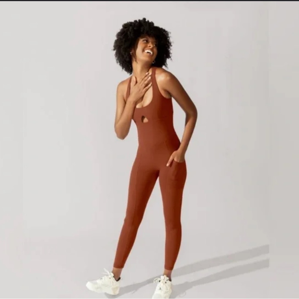 Pop flex active peekaboo jumpsuit